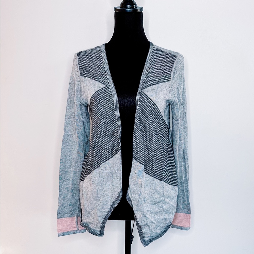 Nic + Zoe mystique rib panel cardigan